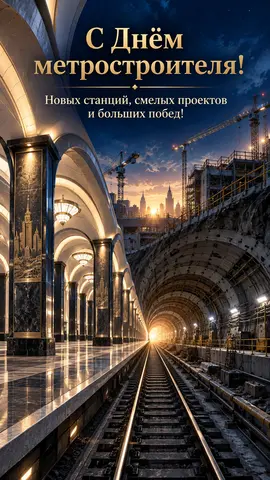 Открытка «День метростроителя»: С Днём метростроителя!
Новых станций, смелых проектов и больших побед!
prazdniko.ru