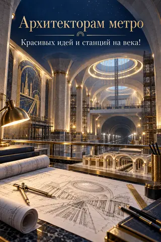 Открытка «День метростроителя» — архитекторам: Архитекторам метро
Красивых идей и станций на века!
prazdniko.ru