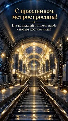 Открытка «День метростроителя»: С праздником, метростроевцы!
Пусть каждый тоннель ведёт к новым достижениям!
prazdniko.ru