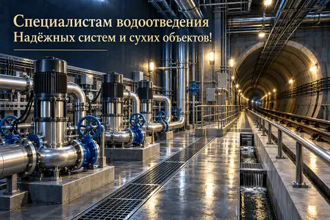 Открытка «День метростроителя» — специалистам водоотведения: Специалистам водоотведения
Надёжных систем и сухих объектов!
prazdniko.ru