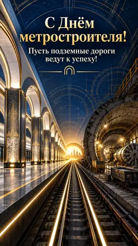 Открытка «День метростроителя»: С Днём метростроителя!
Пусть подземные дороги ведут к успеху!
prazdniko.ru