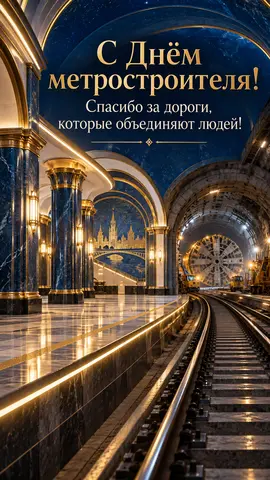 Открытка «День метростроителя»: С Днём метростроителя!
Спасибо за дороги, которые объединяют людей!
prazdniko.ru
