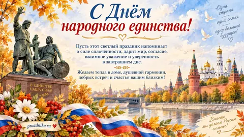 Открытка: День народного единства