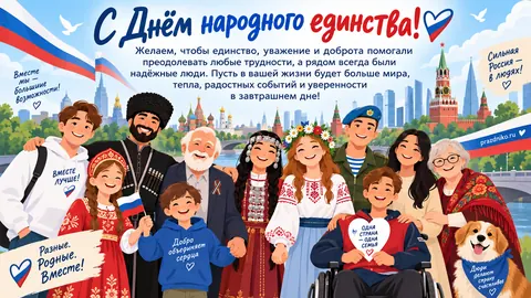 Открытка: День народного единства