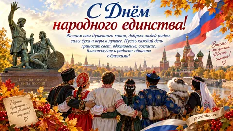 Открытка: День народного единства