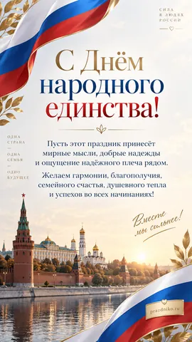 Открытка: День народного единства