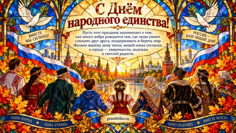 Открытка: День народного единства