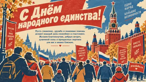 Открытка: День народного единства