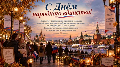 Открытка: День народного единства