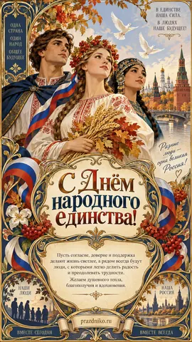 Открытка: День народного единства
