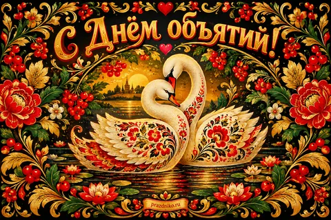 Открытка «День объятий»: С Днём объятий!