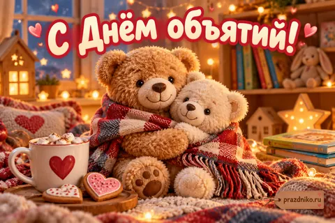 Открытка «День объятий»: С Днём объятий!