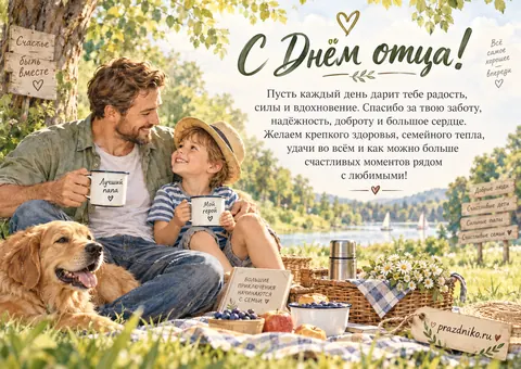 Открытка: День отца
