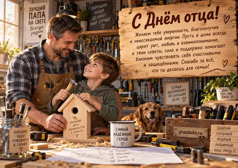 Открытка: День отца