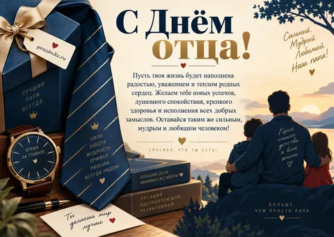 Открытка: День отца