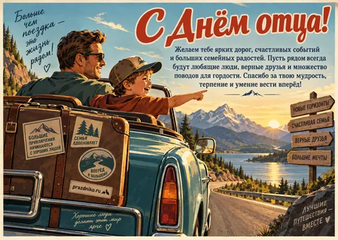 Открытка: День отца