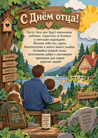 Открытка: День отца