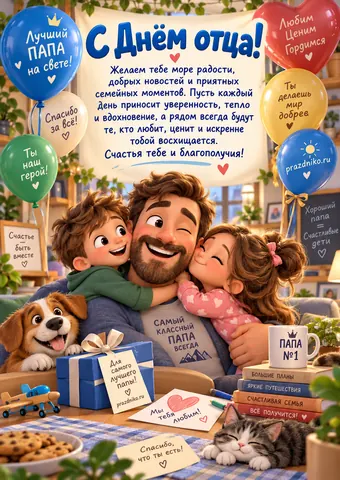 Открытка: День отца