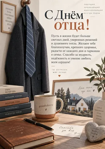 Открытка: День отца
