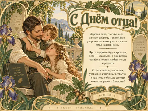 Открытка: День отца