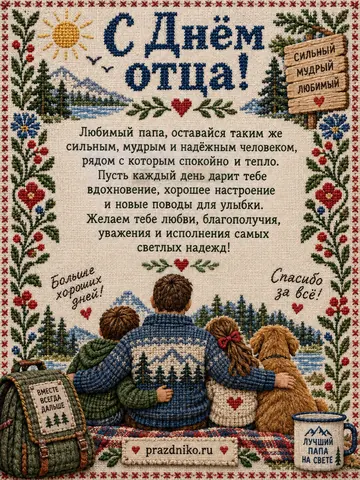 Открытка: День отца