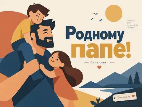 Открытка: День отца