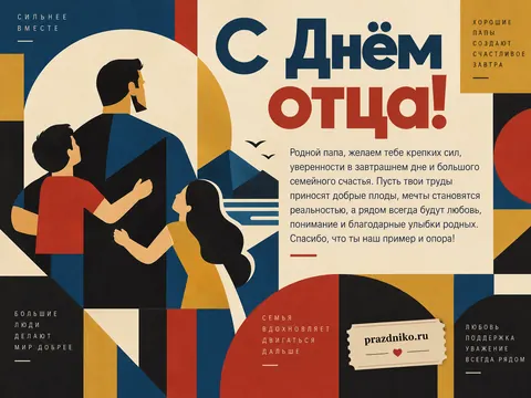 Открытка: День отца