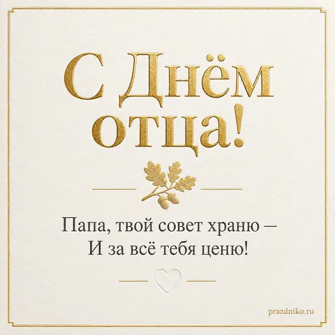 Открытка: День отца