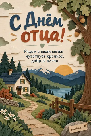 Открытка: День отца
