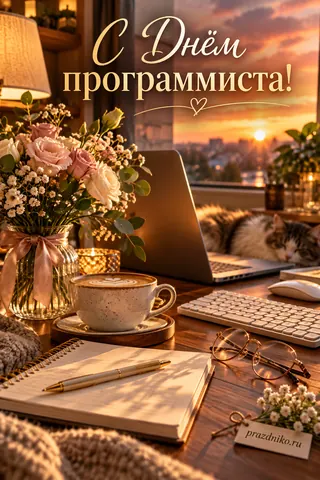 Открытка «День программиста»: С Днём программиста!
