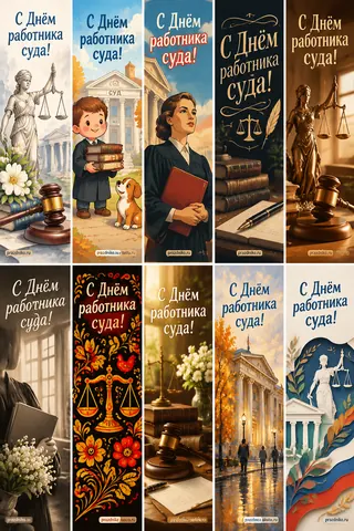 Открытка «День работника суда»: С Днём работника суда!