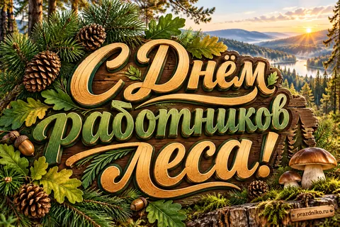 Открытка «День работников леса»: С Днём
работников
леса!