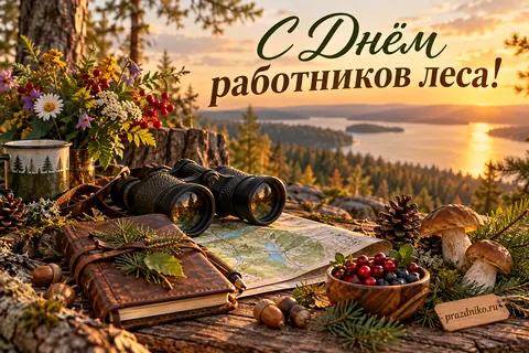 Открытка «День работников леса»: С Днём
работников леса!