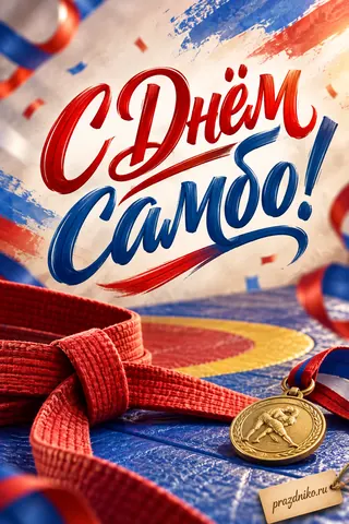 Открытка «День самбо»: С Днём самбо!