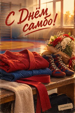 Открытка «День самбо»: С Днём самбо!