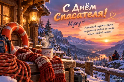 Открытка «День спасателя» — мужу: С Днём спасателя!
Мужу
Любимый, пусть сердце отдыхает рядом со мной после каждой смены!
prazdniko.ru