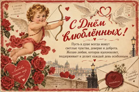 Открытка: День святого Валентина