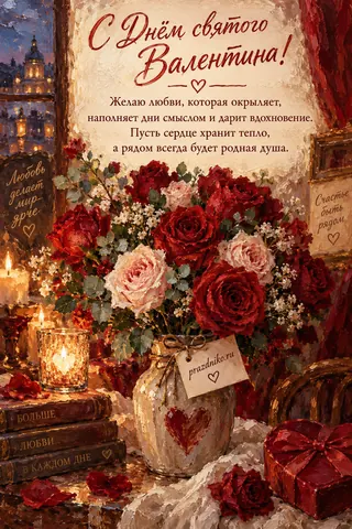 Открытка: День святого Валентина