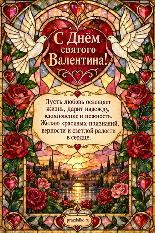 Открытка: День святого Валентина