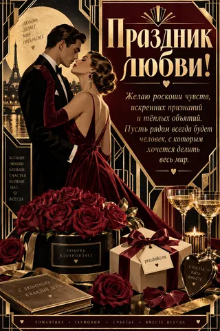 Открытка: День святого Валентина