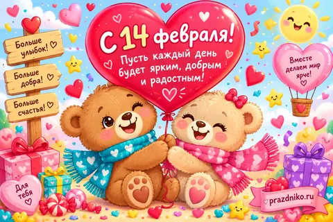 Открытка: День святого Валентина