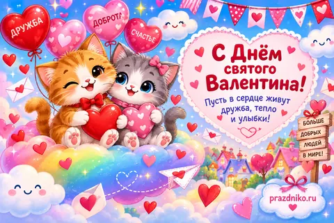 Открытка: День святого Валентина