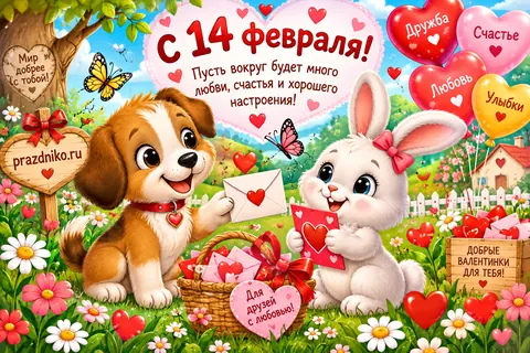 Открытка: День святого Валентина