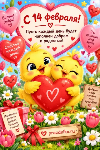 Открытка: День святого Валентина
