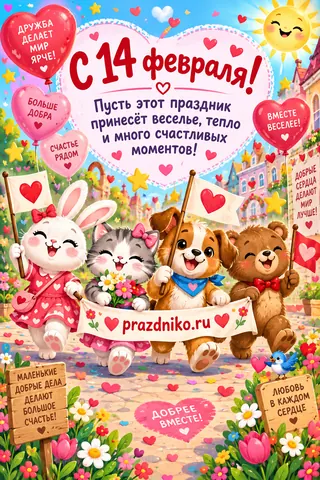 Открытка: День святого Валентина
