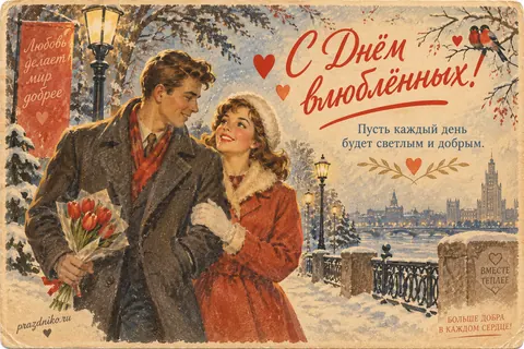 Открытка: День святого Валентина