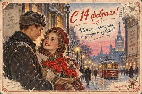 Открытка: День святого Валентина