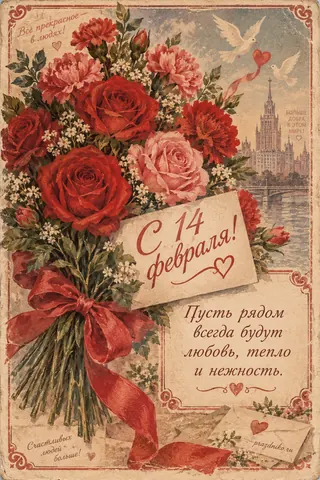 Открытка: День святого Валентина