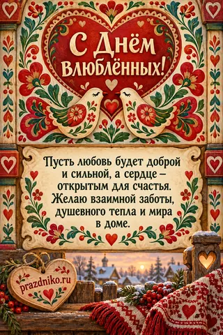 Открытка: День святого Валентина