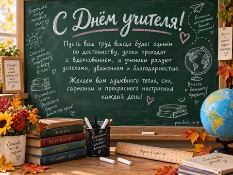 Открытка: День учителя